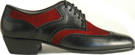 Neo Tango - Black Leather  and Burgundy Suede