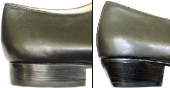 argentine tango shoe-DanceFit - Santa Fe-Examples of heels (straight heel,cuban heel)