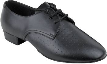 argentine tango shoe-Model VF 916103-Black Perforated Leather