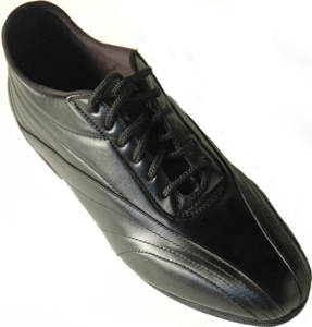 argentine tango shoes-Vida Mia - Men's Black Leather Dance Sneakers-image 4